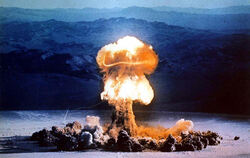 Ein Atomwaffentest in Nevada im Jahr 1957. 1992 fand der letzte in den USA statt. US-Präsident Donald Trump hat nun angekündigt,