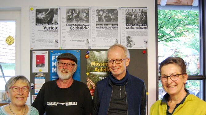 Jill Futter, Michael Niethammer, Uli Haas und Gabriele Dreher-Dreeß gehören zum aktiven Kern des Fördervereins.  FOTO: GARBER