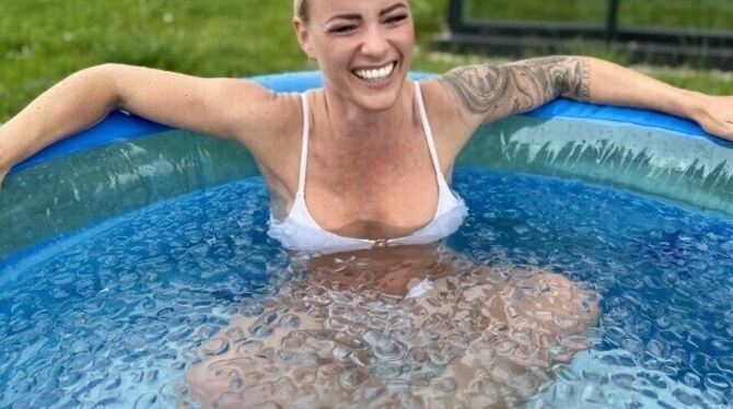 Maritta Krehl Auch Maritta Krehl, die Initiatorin der Veranstaltung, hat sich bereits im Eisbaden ausprobiert.