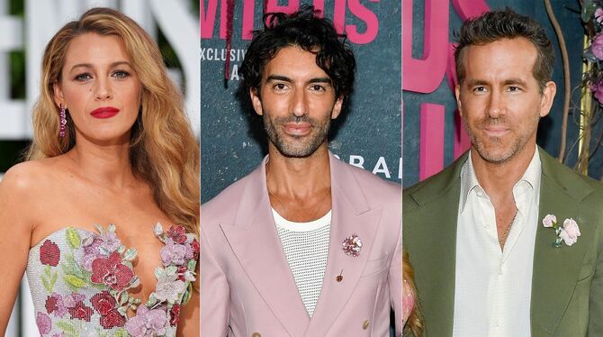 Blake Lively, Justin Baldoni und Ryan Reynolds Blake Lively, Justin Baldoni und Ryan Reynolds