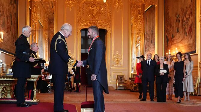 Ritterschlag für David Beckham Ritterschlag für David Beckham