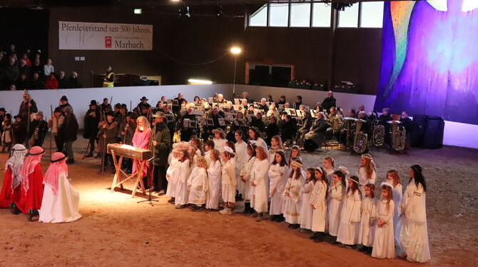 Marbacher Krippenfestspiele Auch in diesem Jahr finden die Marbacher Krippenfestspiele als besondere Inszenierung der Weihnachtsgeschichte in Marbach statt.
