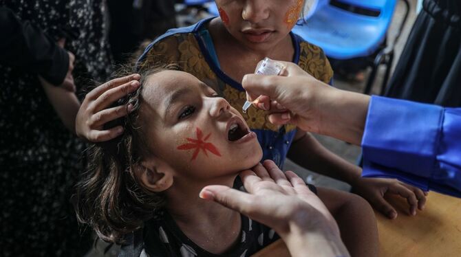 Impfung im Gazastreifen Impfung im Gazastreifen