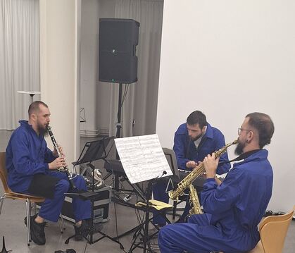 Hohe Professionalität: Das Dini Mueter Trio mit (v.l.n.r.) Sergi Bayarri Sancho, Carlos E. López Ruiz und Luis Homedes López.