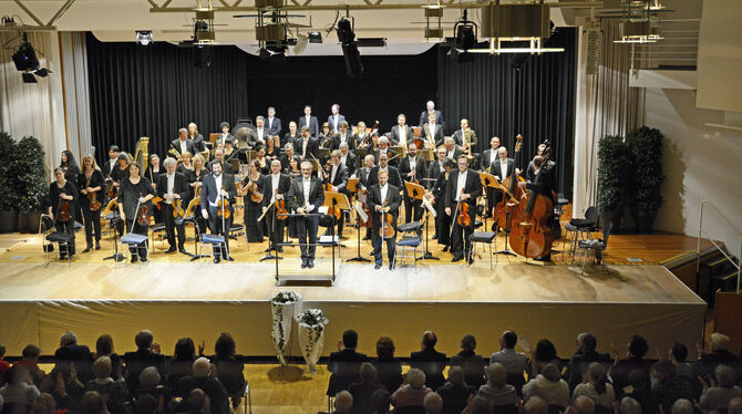 Württembergische Philharmonie Reutlingen in der Aula im Quenstedt-Gymnasium (2019). FOTO: STADT MÖSSINGEN Württembergische Philharmonie Reutlingen in der Aula im Quenstedt-Gymnasium (2019). FOTO: STADT MÖSSINGEN