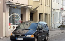 Ein Gehwegparker in Reutlingen.