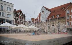 Das Wasserspiel auf dem Marktplatz im Sommer 2024 war nur durch ZIZ möglich - und wird deshalb wohl auch nicht zurückkehren.