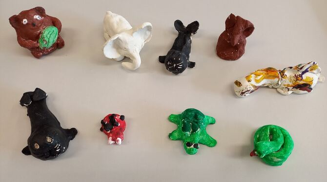 In der Sozialarbeit mit Grundschulkindern arbeitet Julia Hiltawsky oft mit Symbolen: Die Krafttiere, die die Kinder selbst gebas