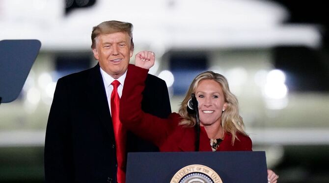 Marjorie Taylor Greene und Donald Trump