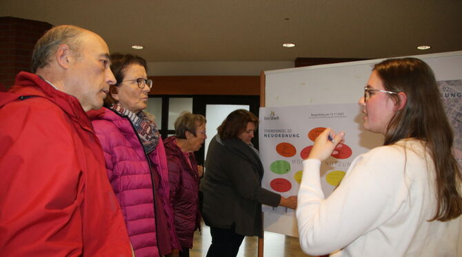 Etwa 40 Bad Uracher haben beim Bürgerdialog ihr Wünsche oder Ideen zur Zukunft der Ermstalklinik geäußert.