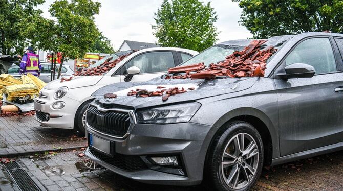Nach dem Tornado in Donaustetten