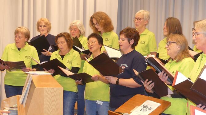 Heimspiel für den Fortissimo Gesangverein Glems.  FOTO: SANDER