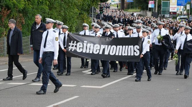 Trauerfeier für erschossenen Polizisten Trauerfeier für erschossenen Polizisten