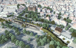 Die Regional-Stadtbahn wird auf der Alten Bahntrasse durch die Echazstadt fahren. Einen Halt wird es am alten Bahnhof geben.