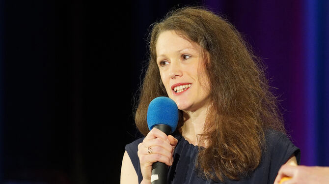 Die künstlerische Leiterin Lisa Haußmann bei der Eröffnung der Französischen Filmtage Ende Oktober.