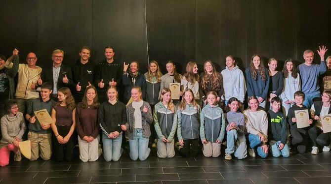 Sportlerehrung in der Schlossmühle von Bad Urach.