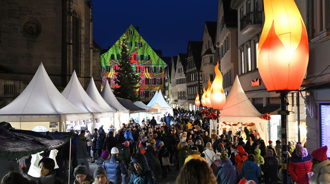 Stimmungsvoll: Zur Chocolart kommen besonders viele Besucher in die Altstadt.