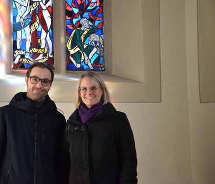 Der Chorraum in der Kirchentellinsfurter Martinskirche gefällt den Pfarrern Micha und Kathrin Fingerle besonders gut.