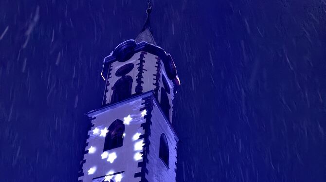 Winterweihnachtliche Stimmung rund um die Pfullinger Martinskirche. FOTO: STADT Winterweihnachtliche Stimmung rund um die Pfullinger Martinskirche. FOTO: STADT