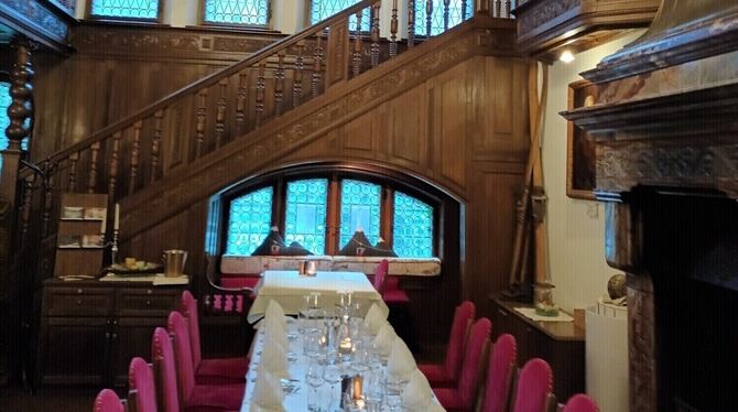 Fürstlich speisen: nach dem Rundgang im Museum von St. Anton.