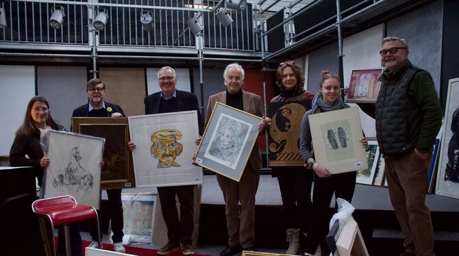 Die Juroren Sabine Lang, Wilfried Thron,  Eckhard Raisch, Dr. Werner Ströbele, Solveig Schneider, Julia Berghoff und Herbert Eic