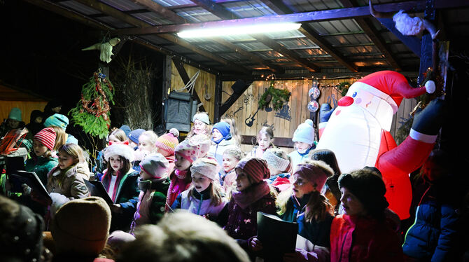 Musikalisch: Weihnachtsmarkt in Ohmenhausen.