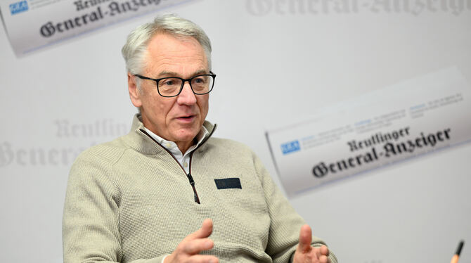 Joachim Tabler, BSW-Spitzenkandidat beim Redaktionsbesuch.