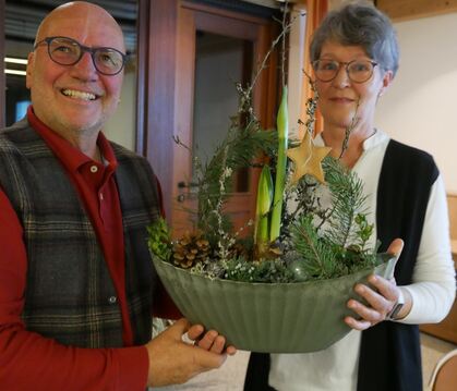 Vereinsvorstand Rüdiger Herrmann dankte Claudia Bunke für ihre mehr als ein Dutzend Jahre als Einsatzleiterin für die Nachbarsch