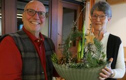 Vereinsvorstand Rüdiger Herrmann dankte Claudia Bunke für ihre mehr als ein Dutzend Jahre als Einsatzleiterin für die Nachbarsch