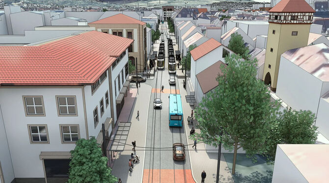 Der Favorit der Verwaltung für die Innenstradtstrecke: die  Gartenstraße.
