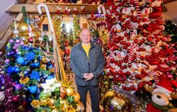 Familie schmückt ihr Haus mit 621 Weihnachtsbäumen