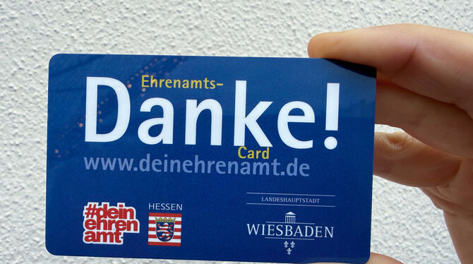 Ländersache: Mit der Ehrenamtskarte kann man als Ehrenamtlicher  in Hessen zahlreiche Vergünstigungen bekommen.