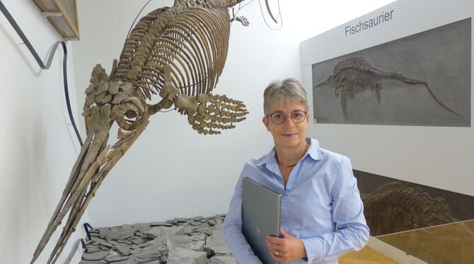 Anke Brucklacher hat schon Dinoknochen »tarifiert«, die in die Schweiz gingen – als »ausgestorbene Art und Teile davon«, mit ein Anke Brucklacher hat schon Dinoknochen »tarifiert«, die in die Schweiz gingen – als »ausgestorbene Art und Teile davon«, mit ein