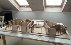 Das Kernstück des Generationen Campus' Gomaringen im Maßstab 1 zu 20 lässt genaue Planungen für den Innenbereich zu.