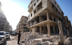 Die syrische Stadt Harasta: So wie hier sieht es in großen Teilen Syriens aus.