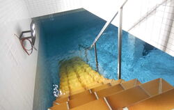 Blick in eine Trinkwasserkammer im Landkreis Reutlingen.