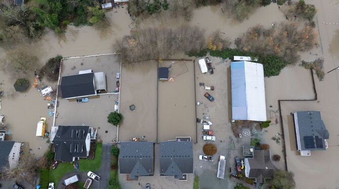 Überschwemmungen im US-Staat Washington Überschwemmungen im US-Staat Washington