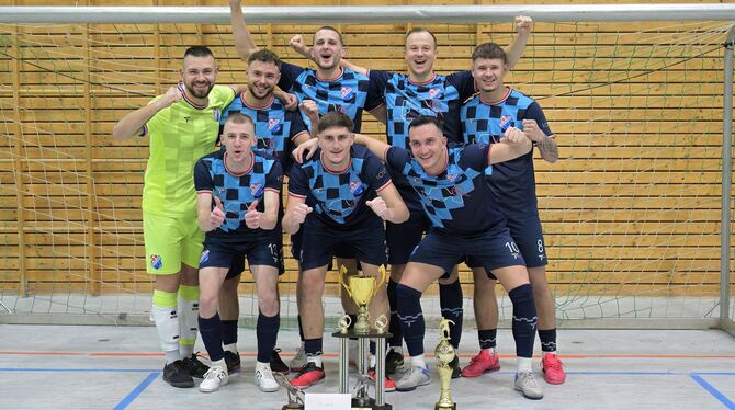 Sieben Spiele, sieben Siege: Einen verdienteren Sieger als den Bezirksligisten Croatia Stuttgart konnte es beim 1. NTRT-Hallencu