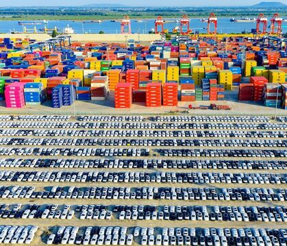 Frachtdock in Nanjing