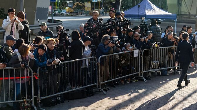 Urteilsverkündung gegen Hongkonger Verleger Jimmy Lai Urteilsverkündung gegen Hongkonger Verleger Jimmy Lai