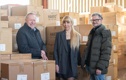 Geschäftsführer und Inhaber Alexander Benz (links), Prokuristin Catharina Benz und Prokurist Hartmut Pommranz lenken die Geschic