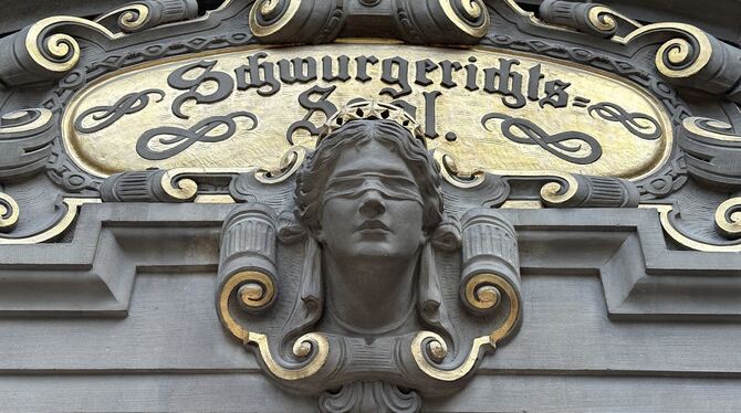 Der Schwurgerichts-Saal des Landgerichts Tübingen.