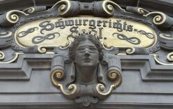 Der Schwurgerichts-Saal des Landgerichts Tübingen.