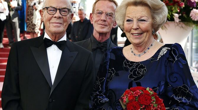 Choreograph Hans van Manen und Königin Beatrix