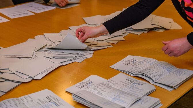 Stimmenauszählung nach der Bundestagswahl