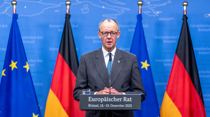 Friedrich Merz (CDU) nach dem EU-Gipfel: Der Kanzler hätte der Ukraine gern eingefrorene russische Gelder gegeben.