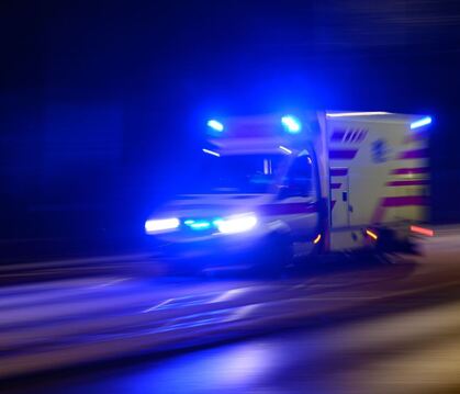 Rettungswagen im Einsatz