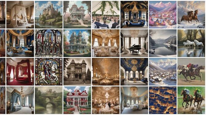 KI-Bilder in einem Kreativitätsexperiment KI-Bilder in einem Kreativitätsexperiment