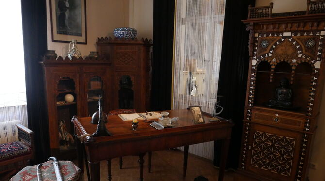 Karl Mays Arbeitszimmer in Radebeul. Hier erfand der Schriftsteller seinen ganz persönlichen Wilden Westen.