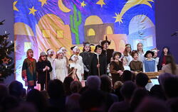 Gottesdienst am HeiligenAbend mit Musical in der Kreuzkirche. FOTO: MEYER